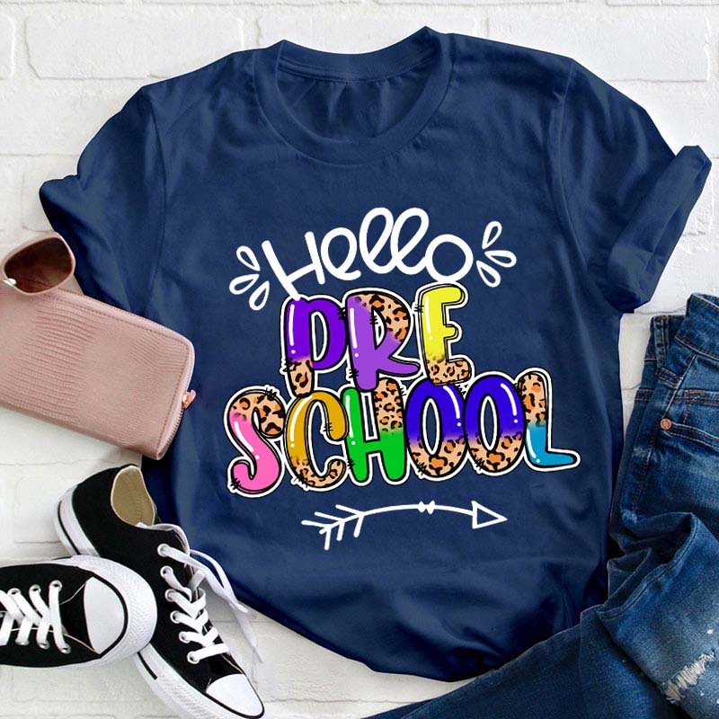 Personalized Grade Hello Teacher T-Shirt