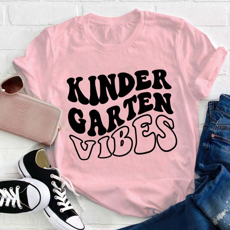 Personalized Grade Vibes Teacher T-Shirt