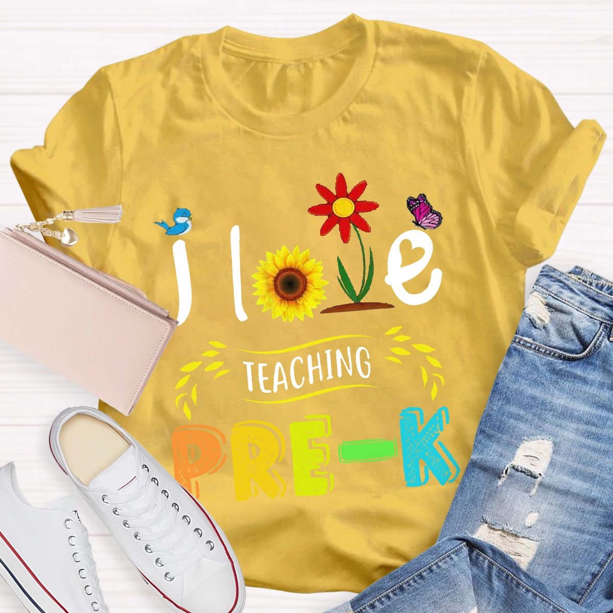 Personalized I Love Teaching Teacher Shirt