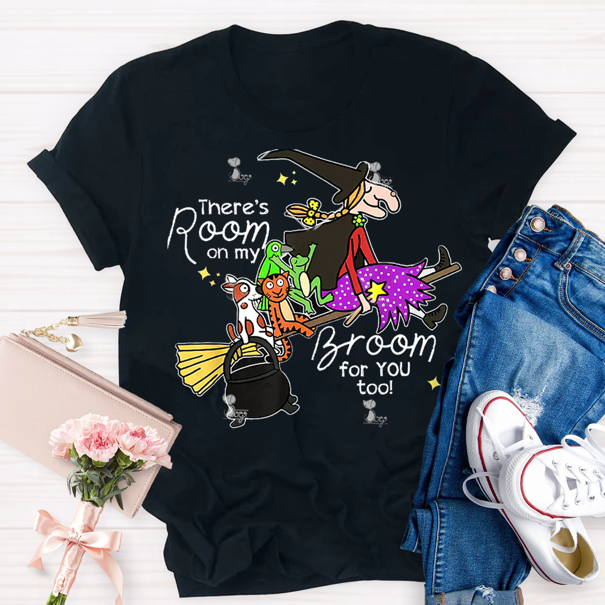 There's Room On My Broom For You Too Teacher T-Shirt