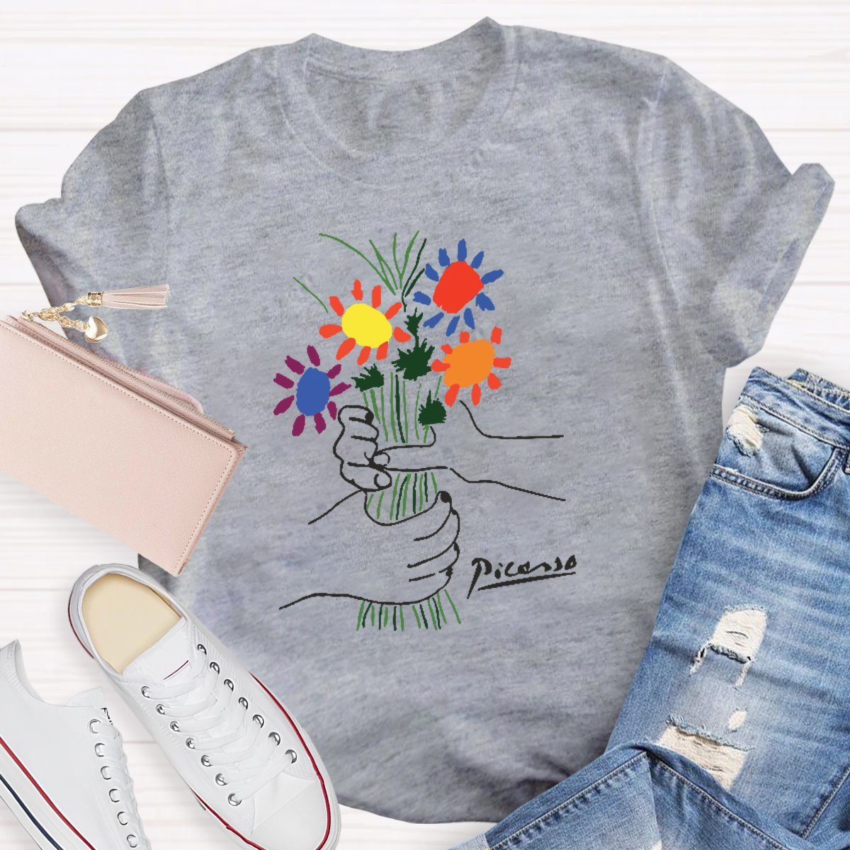 Flowers Teacher Shirt