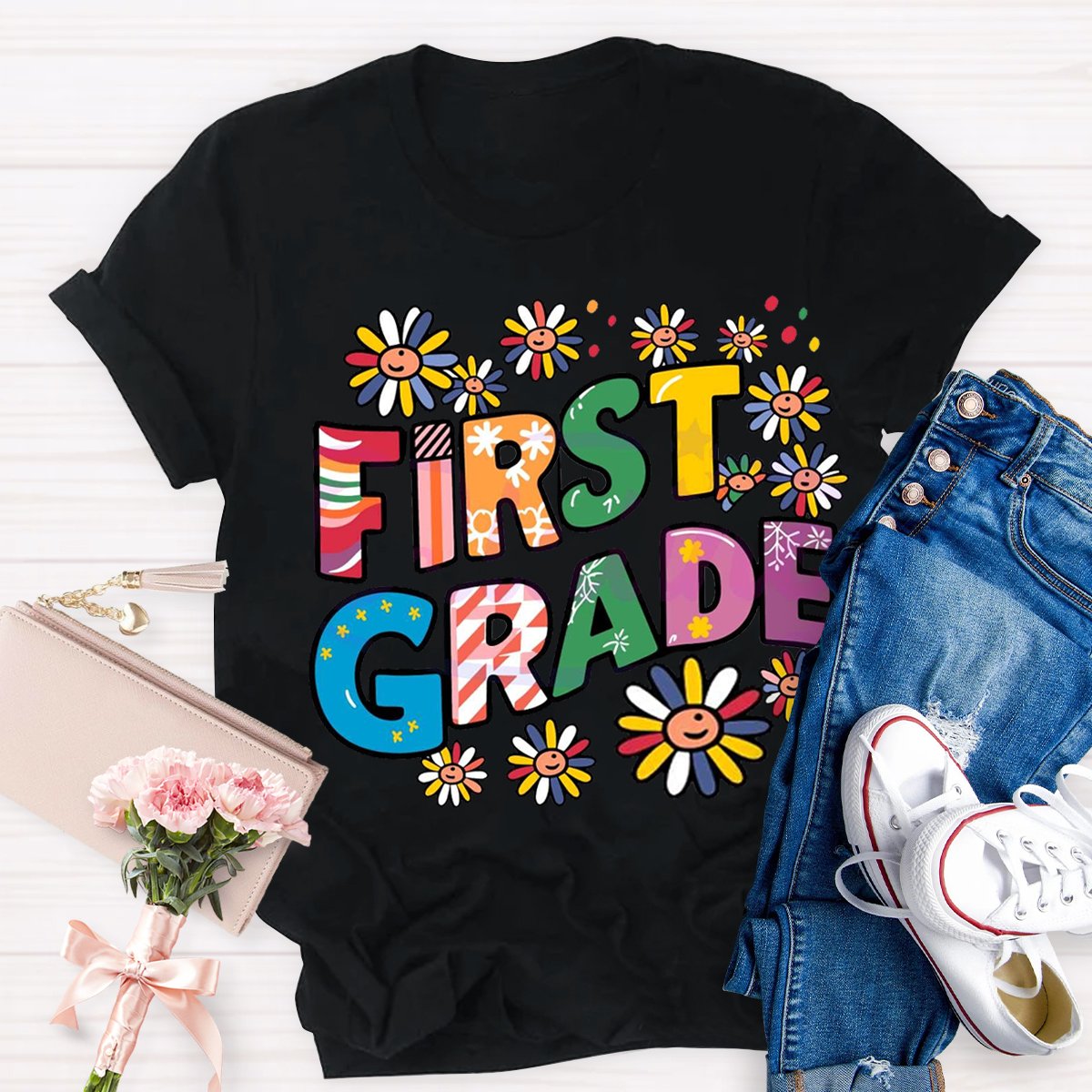 Personalized Your Grade Funny Teacher T-Shirt