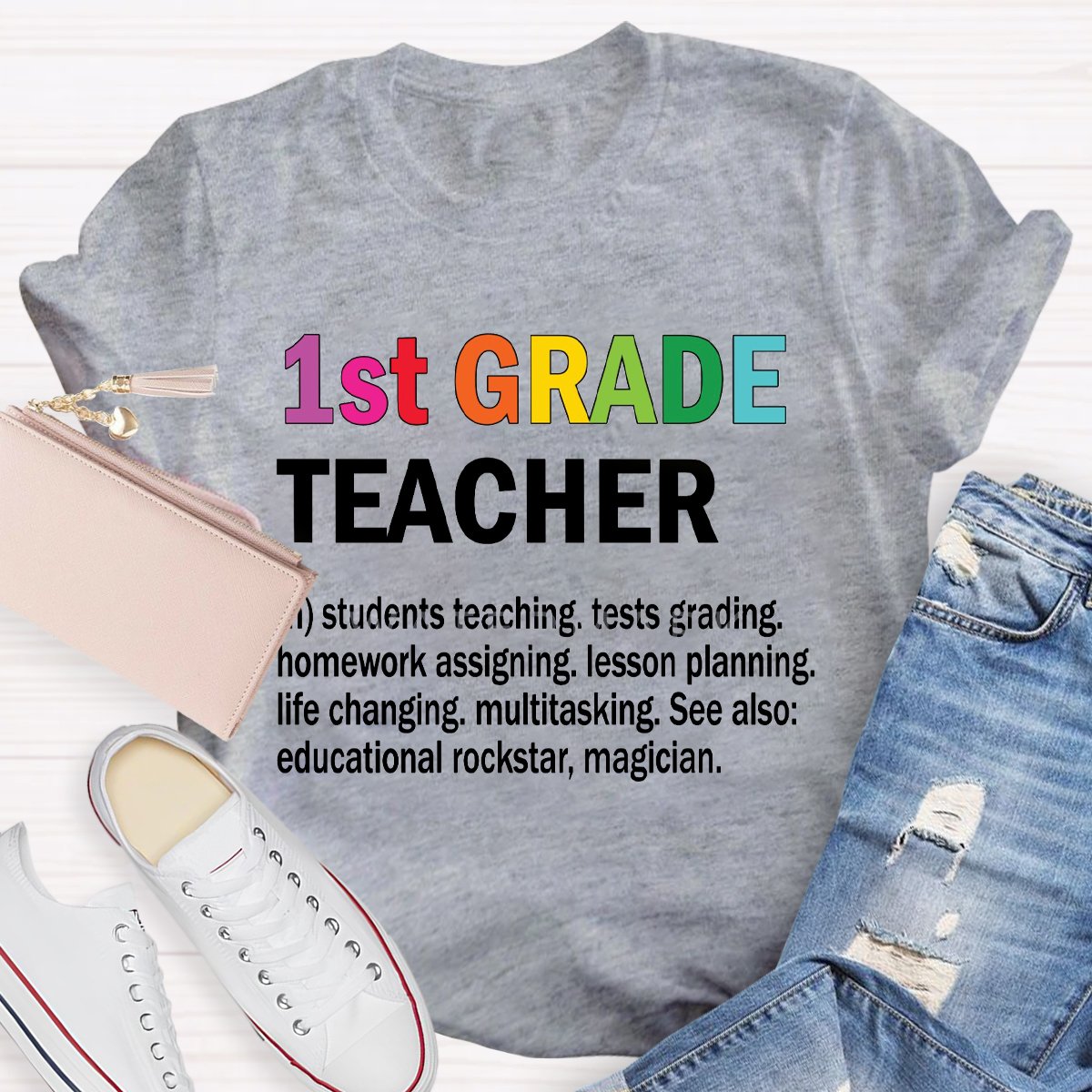 Personalized Grade Teachers Defination T-Shirt