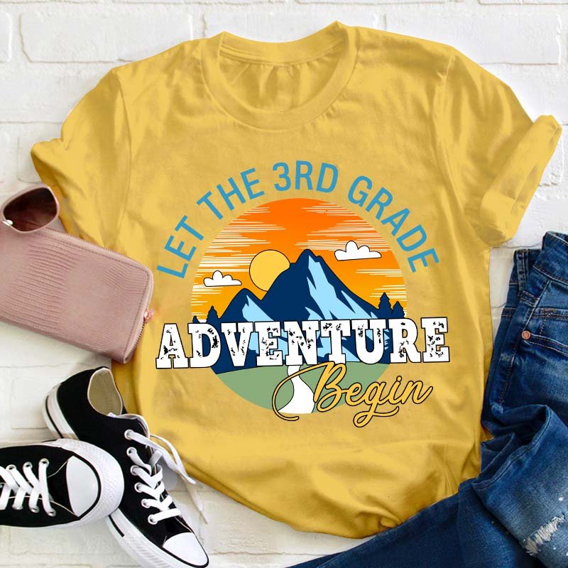 Personalized Let The Adventure Begin Teacher T-Shirt