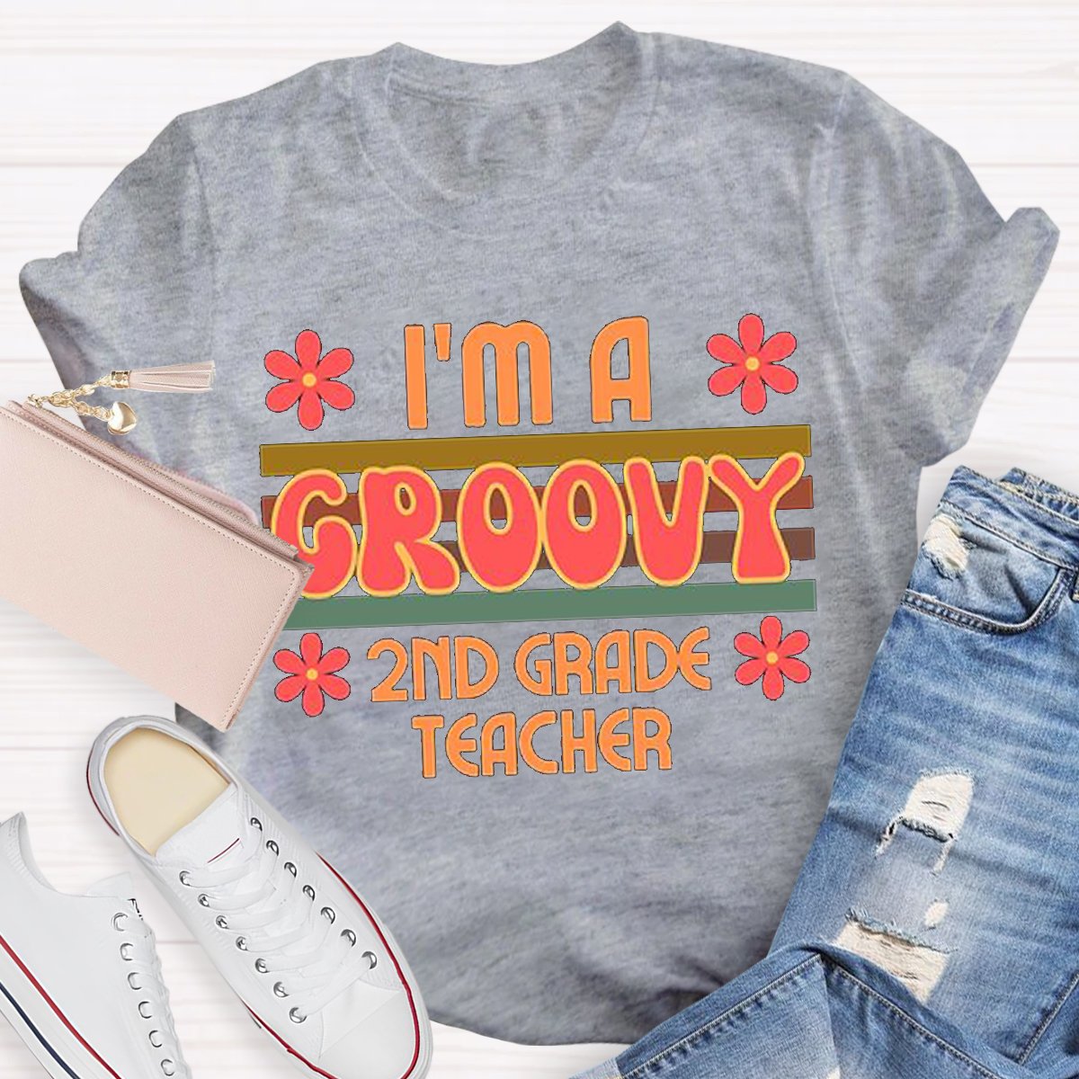 Personalized I'm A Groovy 2nd Grade Teacher Shirt