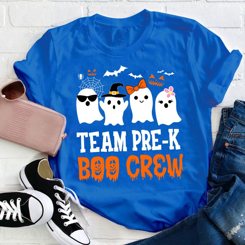 Personalized Team Boo Crew Teacher T-Shirt