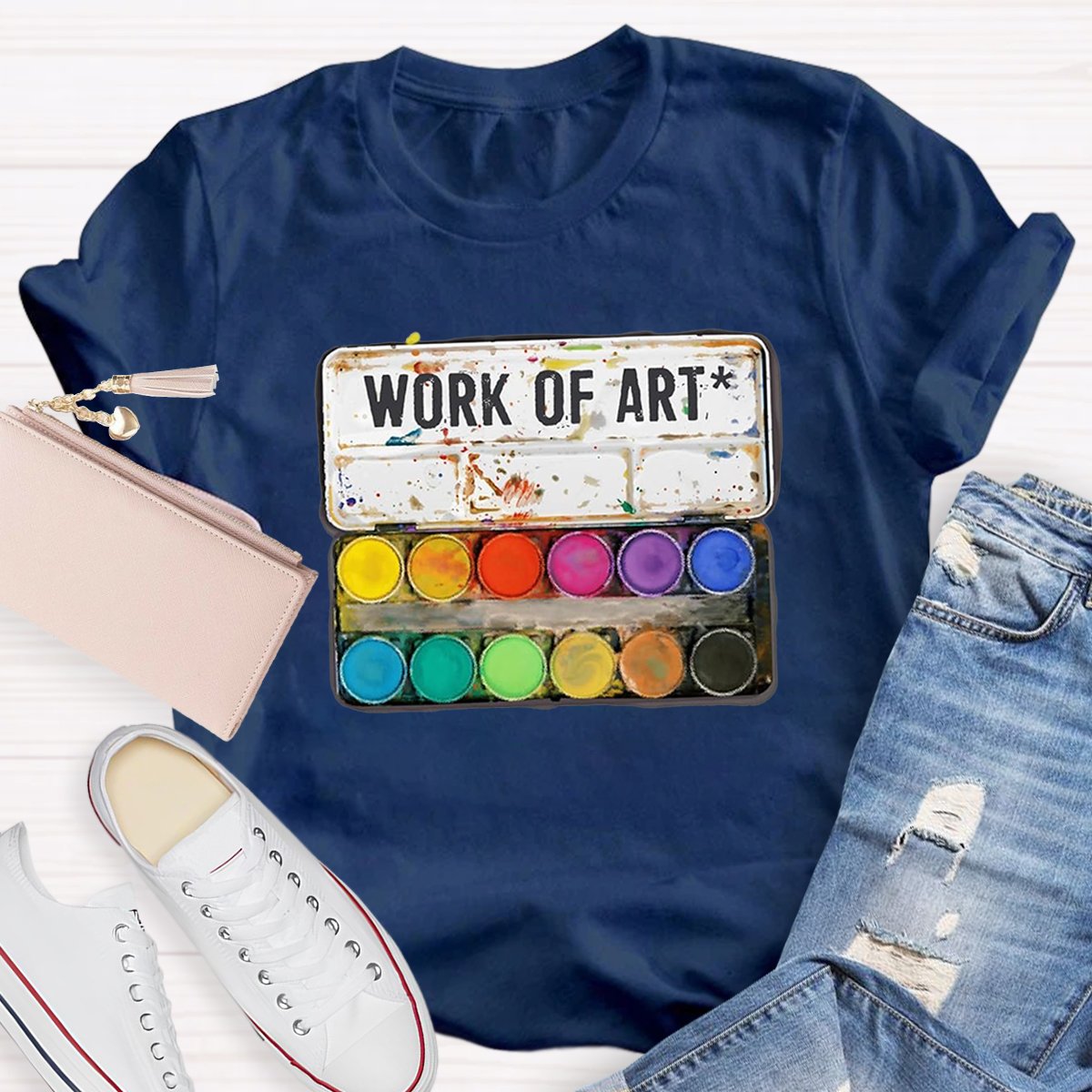 Work Of Art Teacher Shirt