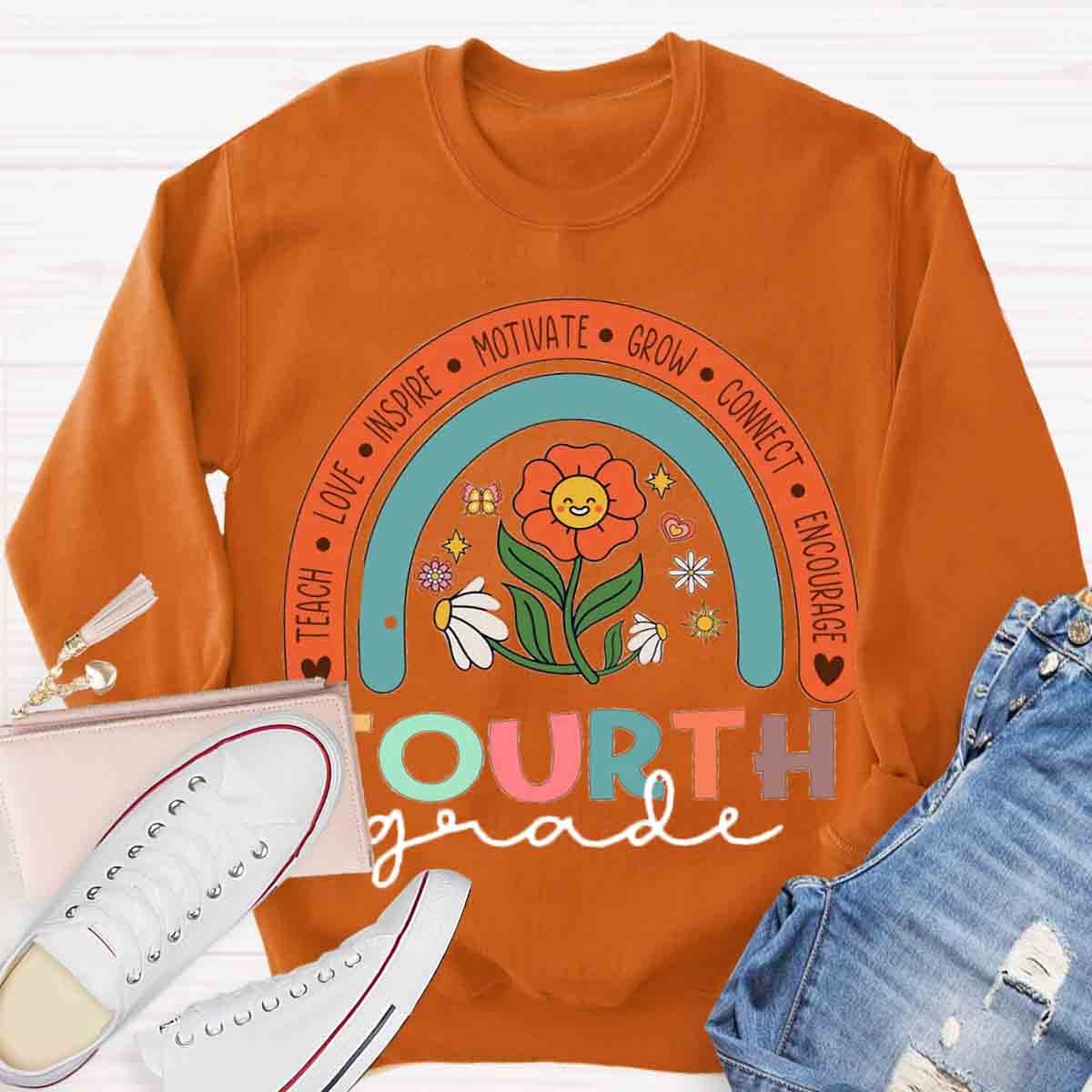 Personalized  Grade Motivate Love Encourage Sweatshirt