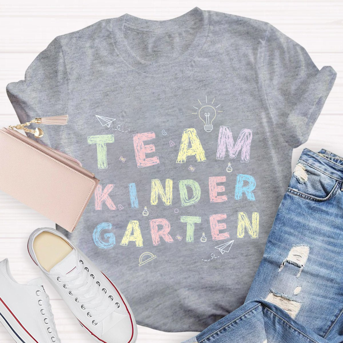 Team Kinder Garten Teacher Shirt