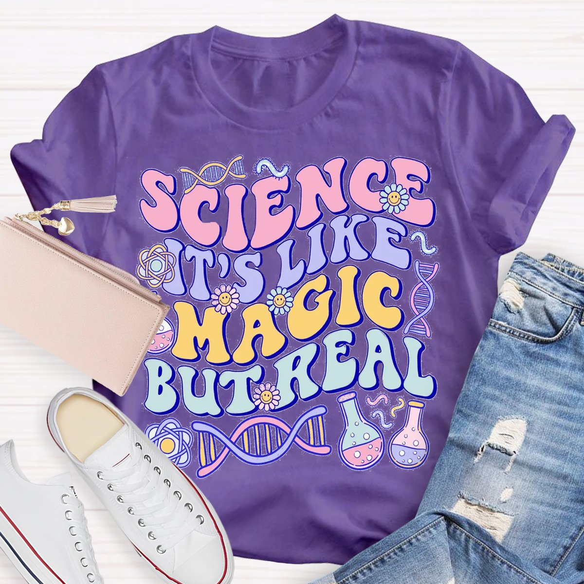 Science Like Magic But Real Science Teacher Shirt