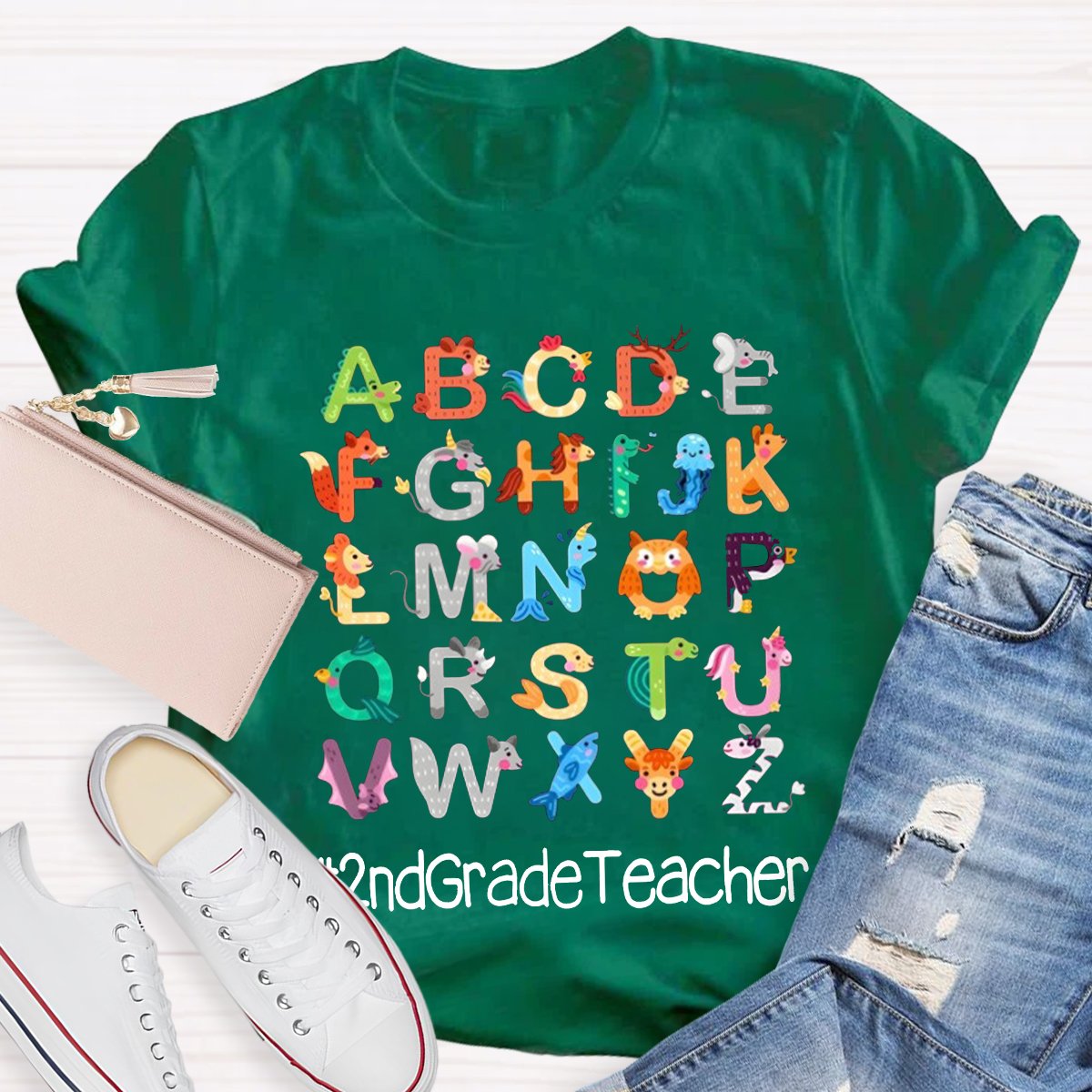 Personalized Letter Teacher Shirt