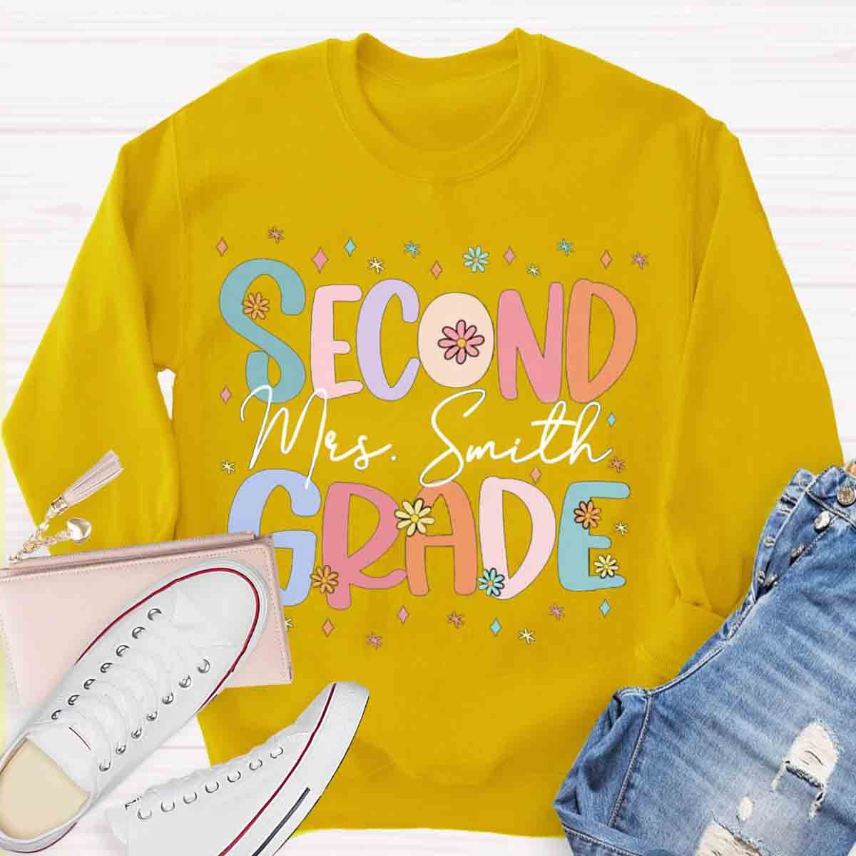 Personalized Cute Flower Collage Design Sweatshirt