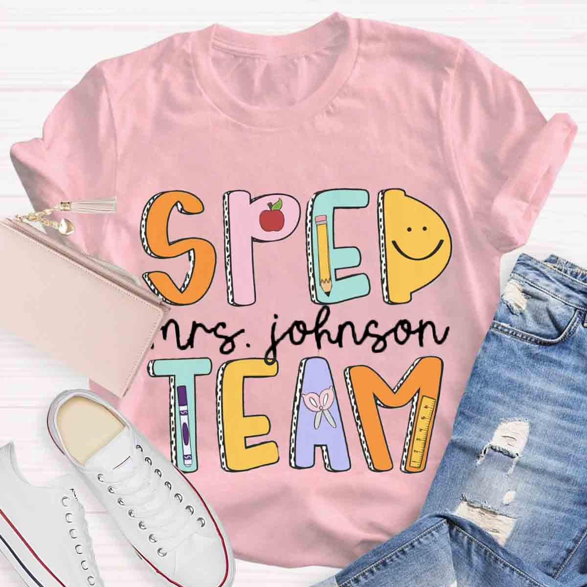 Personalized Name Special Education Teacher T-Shirt