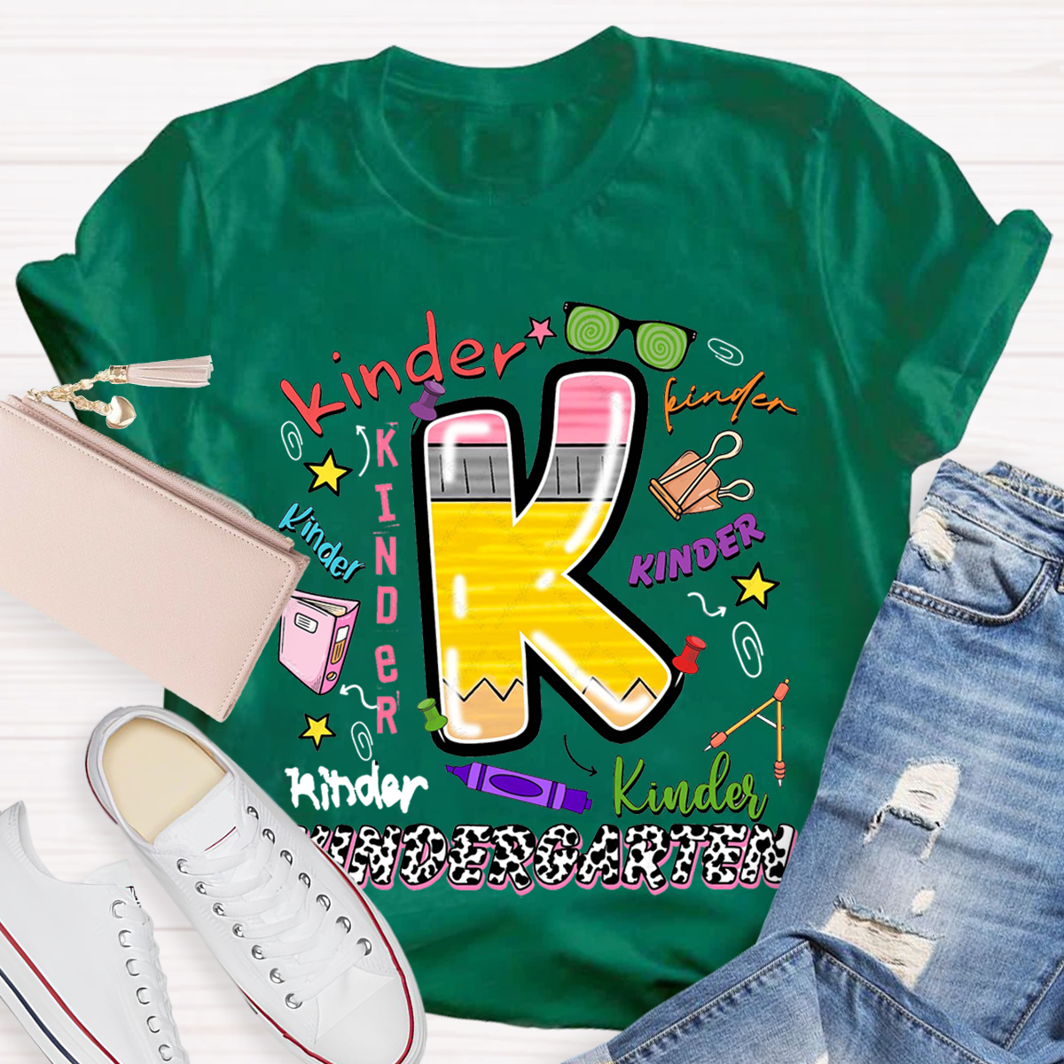 Kindergarten Graffiti Back to School T-Shirt