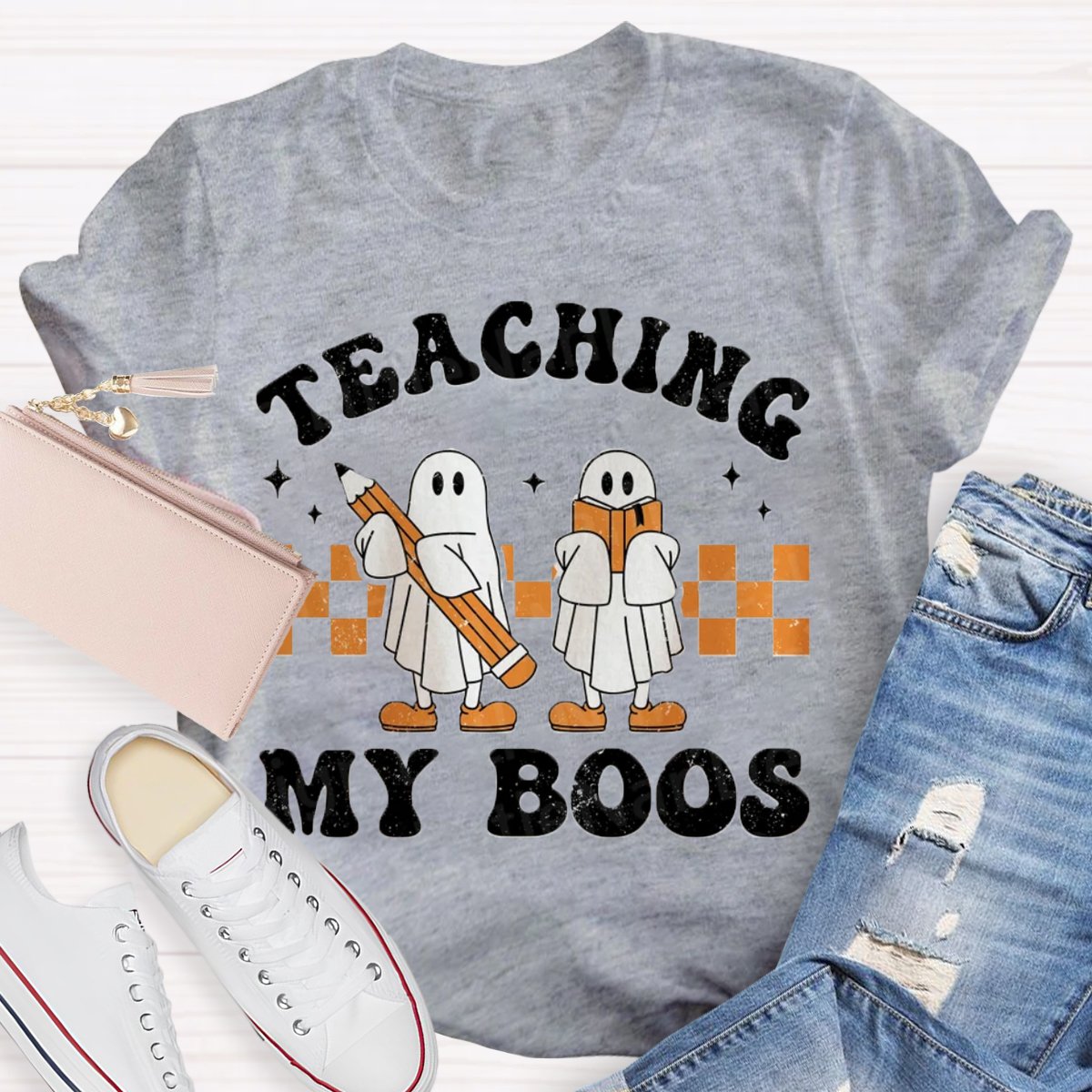 Teaching My Boos Halloween Teacher Funny Ghosts  Shirt