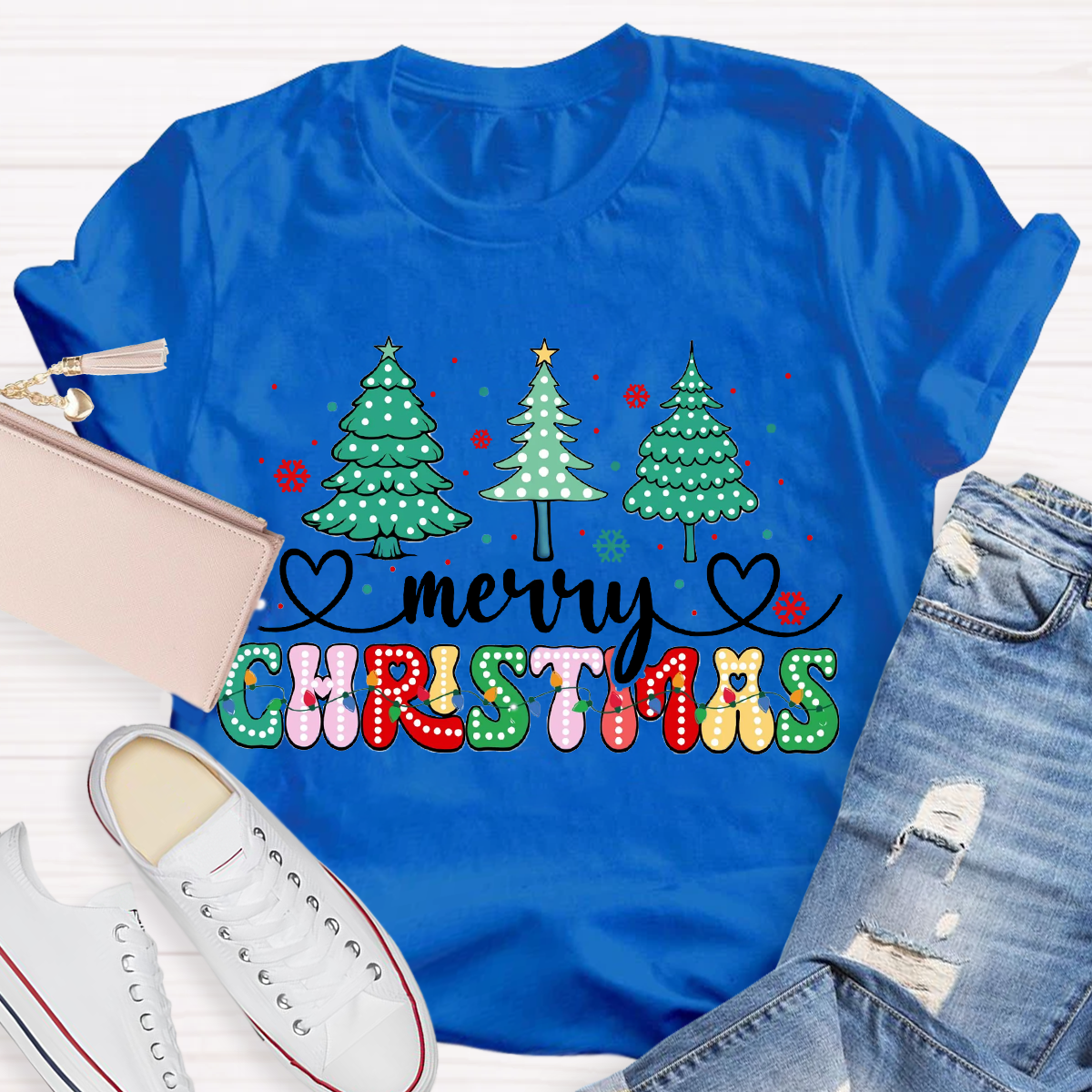 Merry Christmas Tree Teacher T-Shirt