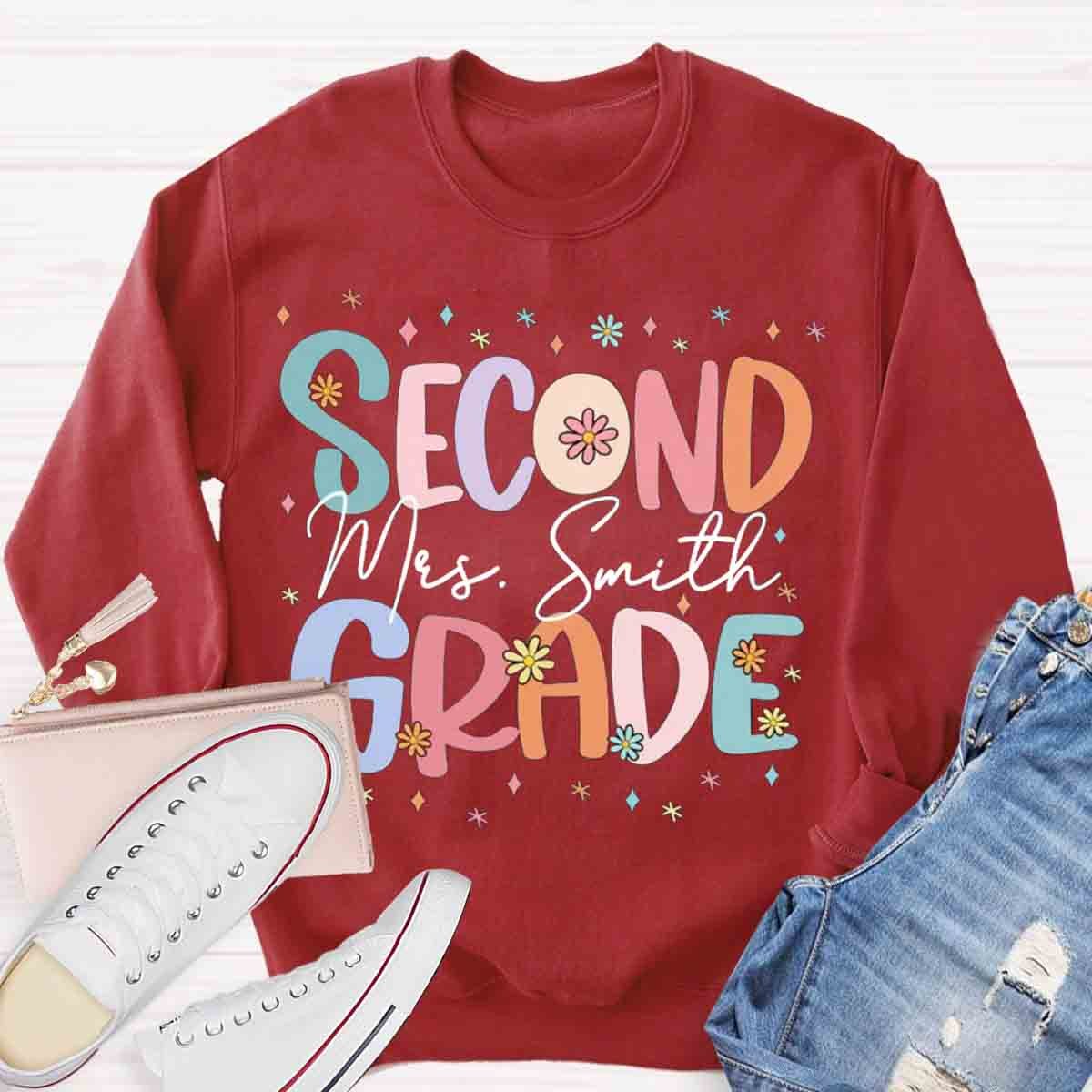 Personalized Cute Flower Collage Design Sweatshirt