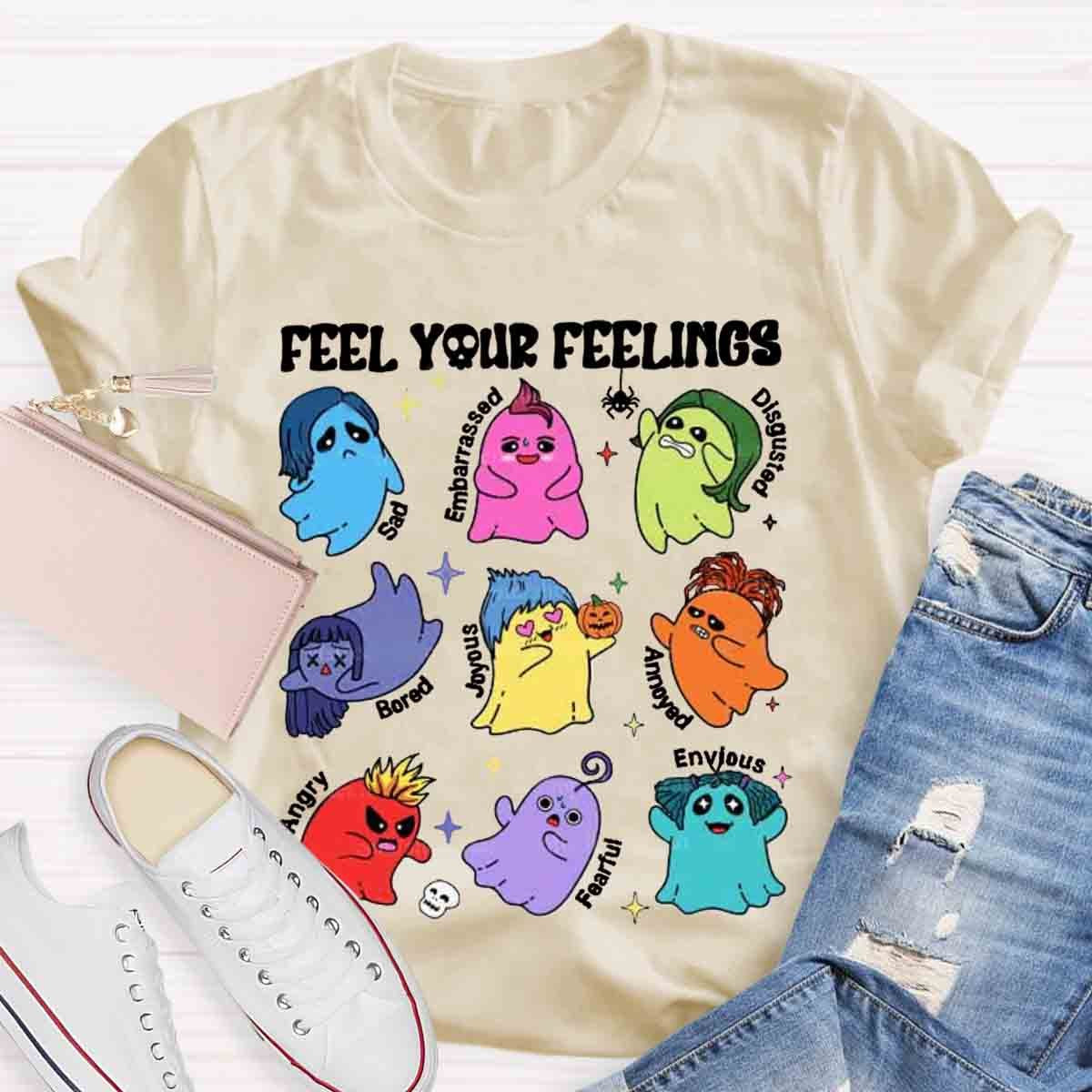 Feel Your Feelings Halloween School Psych Shirt