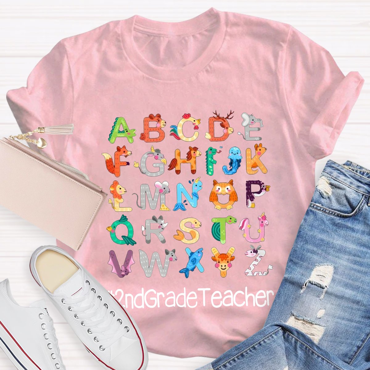 Personalized Letter Teacher Shirt