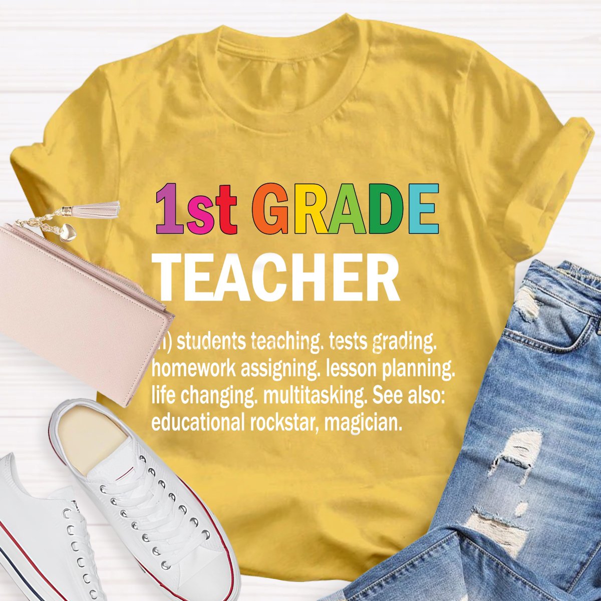 Personalized Grade Teachers Defination T-Shirt