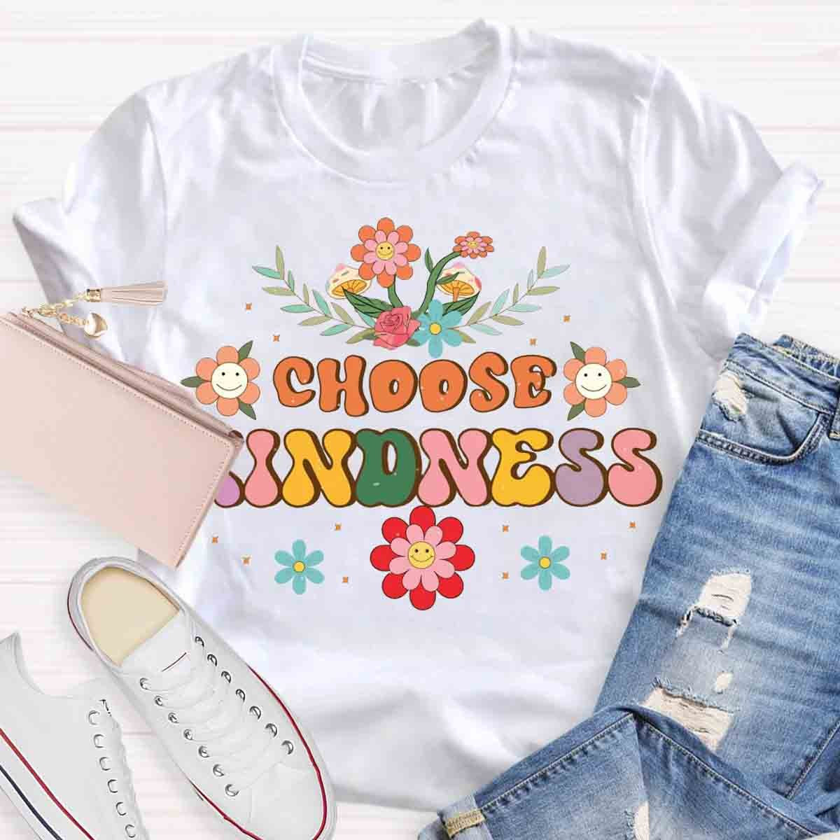 Choose Kindness Wild Flowers T-Shirt