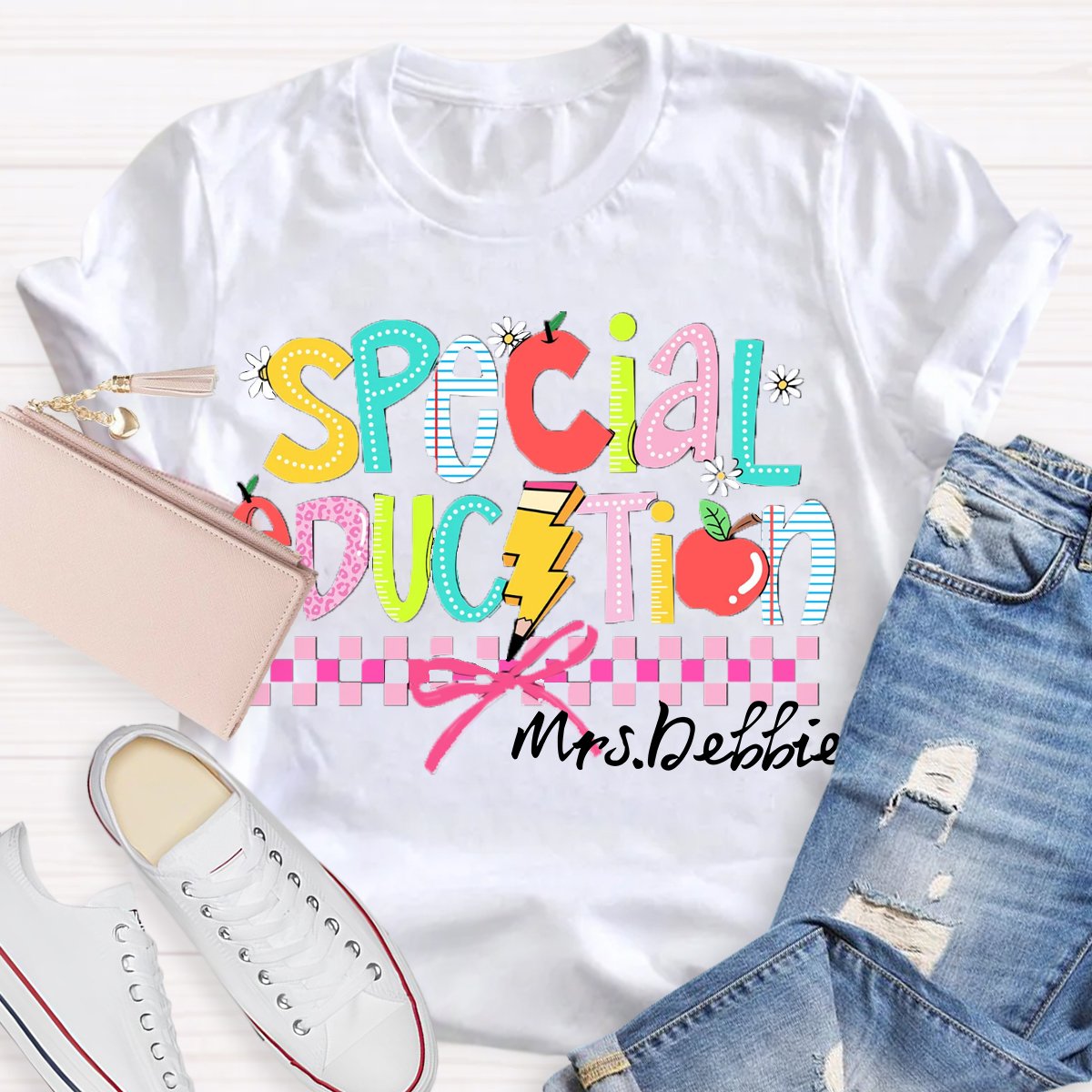 Personalized Name Special Education Teacher Shirt