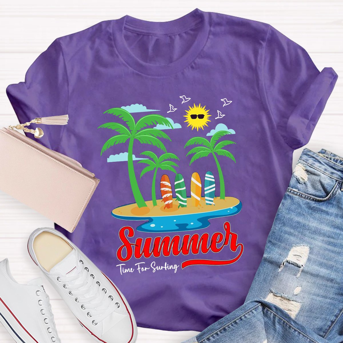 Summer Time The Surting Teacher Shirt