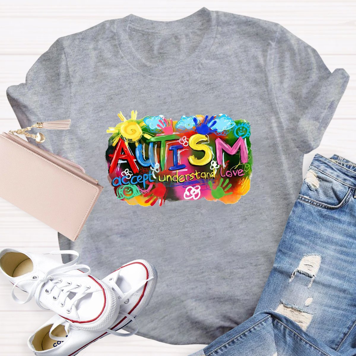 Autism Accept Understand Love Teacher T-shirt