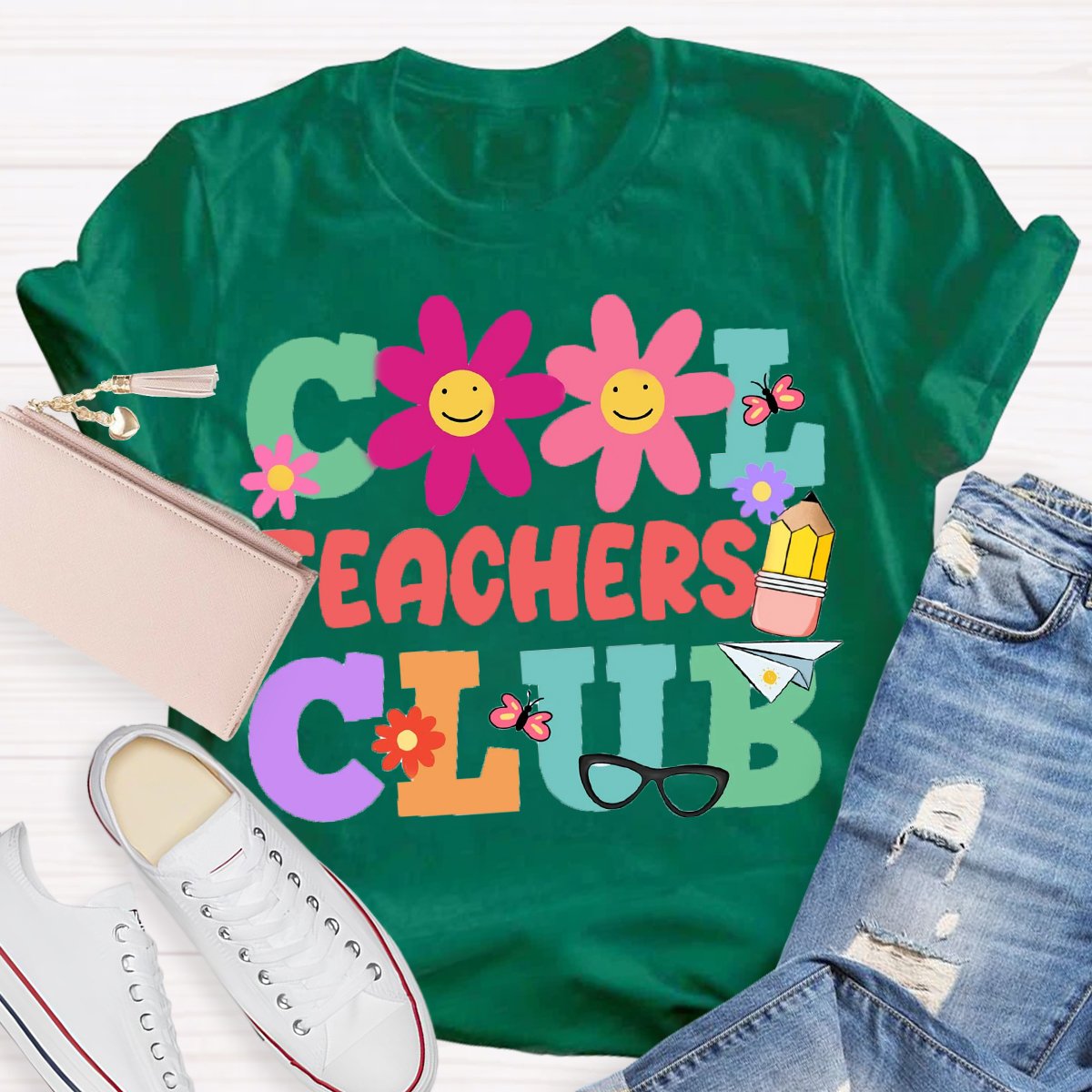 Cool Teachers Club Teacher's Day T-Shirt