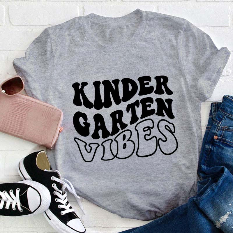 Personalized Grade Vibes Teacher T-Shirt