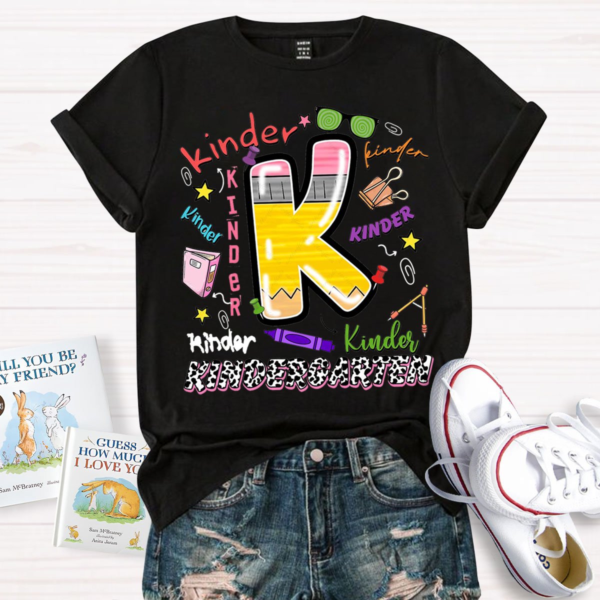 Kindergarten Graffiti Back to School T-Shirt