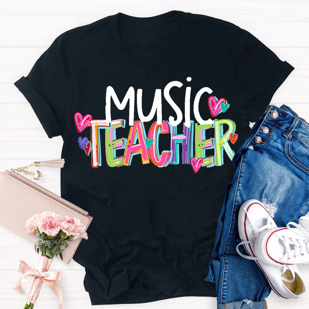 Personalized Subject Music Teacher T-Shirt