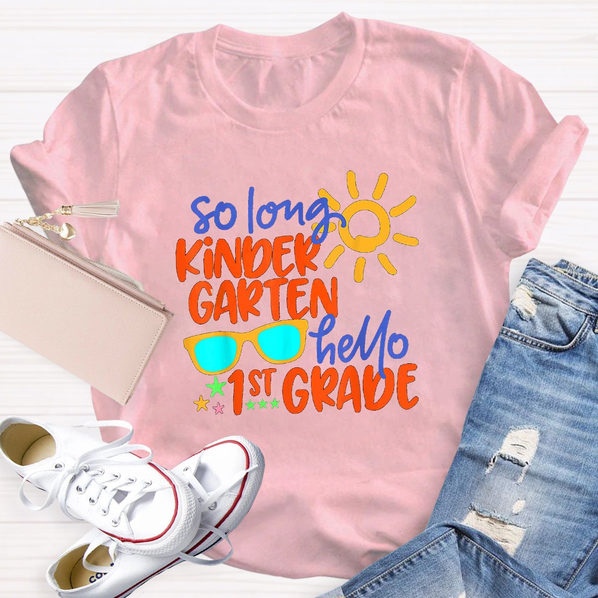 So Long Kindergarten Hello 1st Grade Teacher Shirt