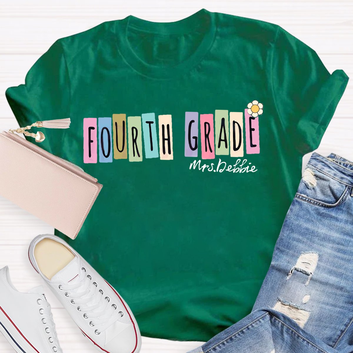 Personalized Teacher Grade And Name Back To School T-Shirt