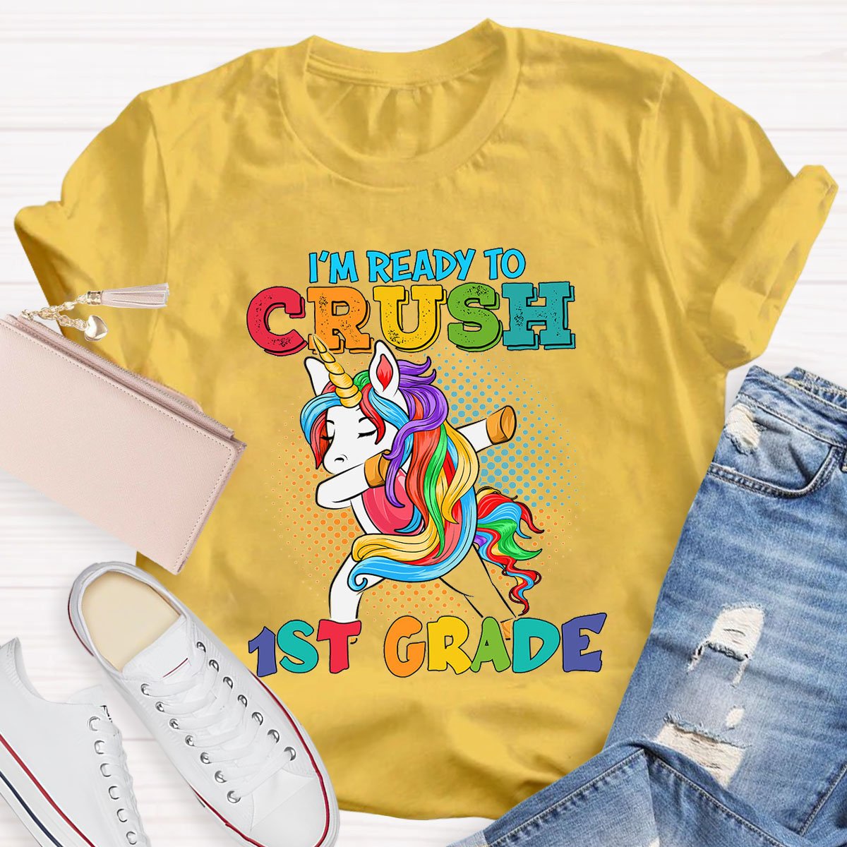 Personalized Design Teachers Grade I'M Ready To Crush  T-Shirt