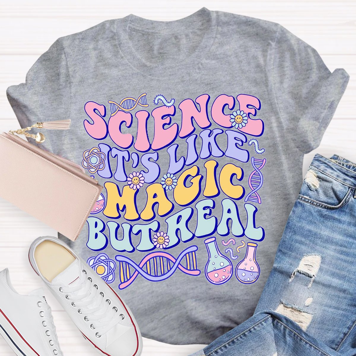 Science Like Magic But Real Science Teacher Shirt