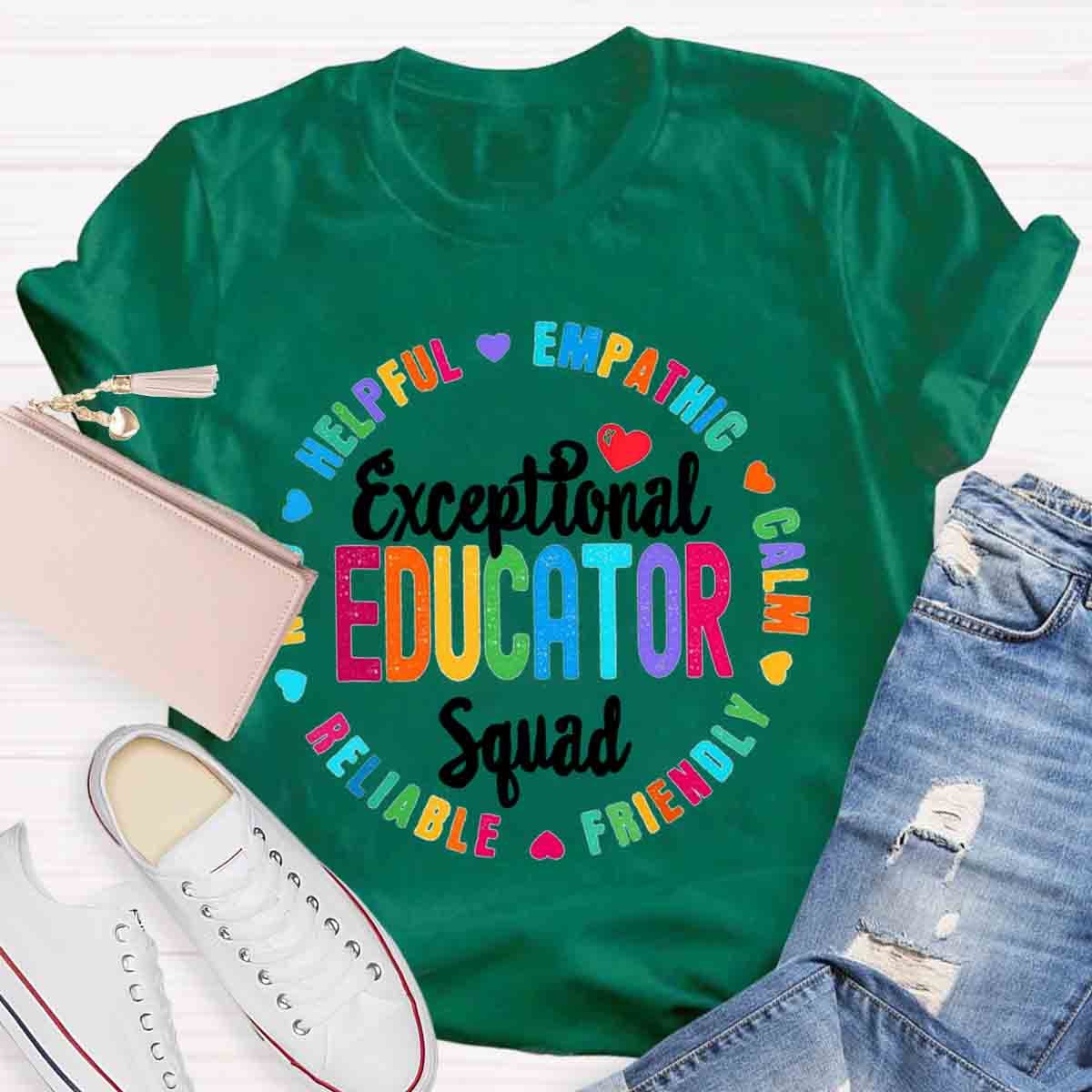 Exceptional Educator Squad Teacher T-Shirt