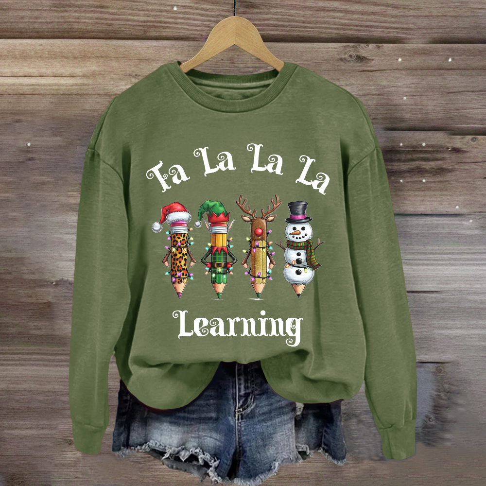 Christmas Pencil Learning Sweatshirt