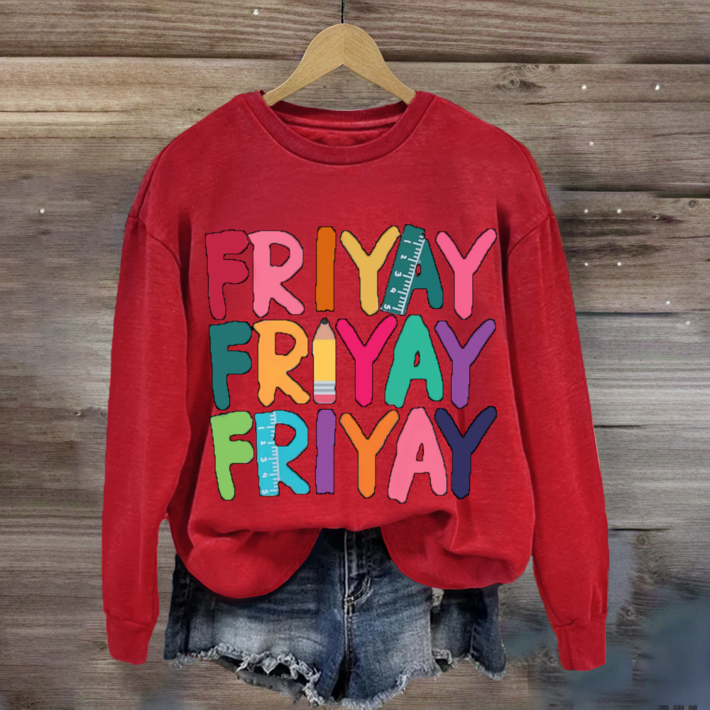 Teacher Happy Friyay Sweatshirt