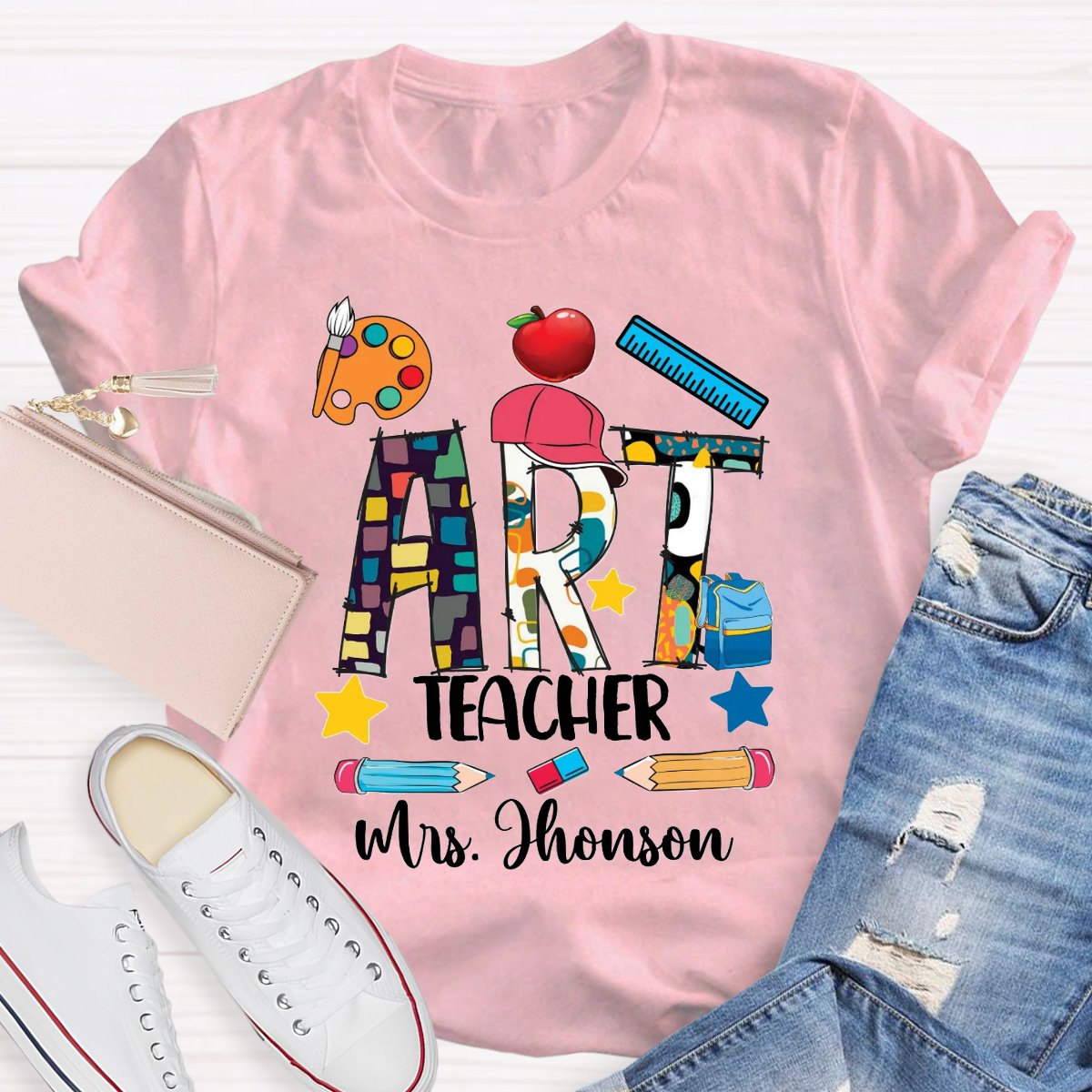 Personalized Art Lover Art Teachers T-Shirt