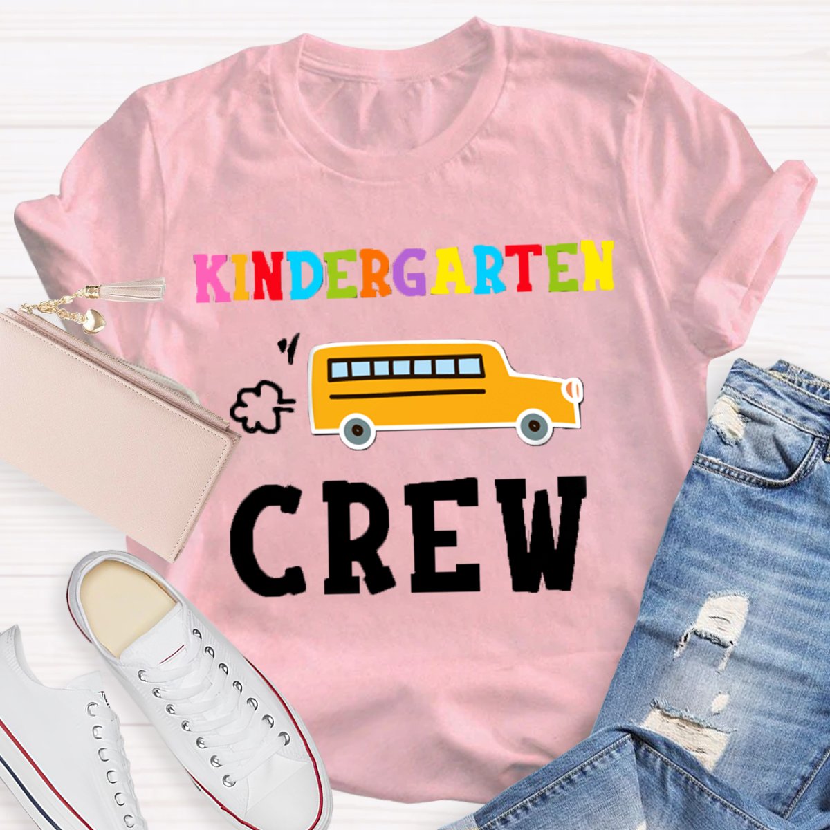 Personalized Grade School Bus Back To School T-Shirt