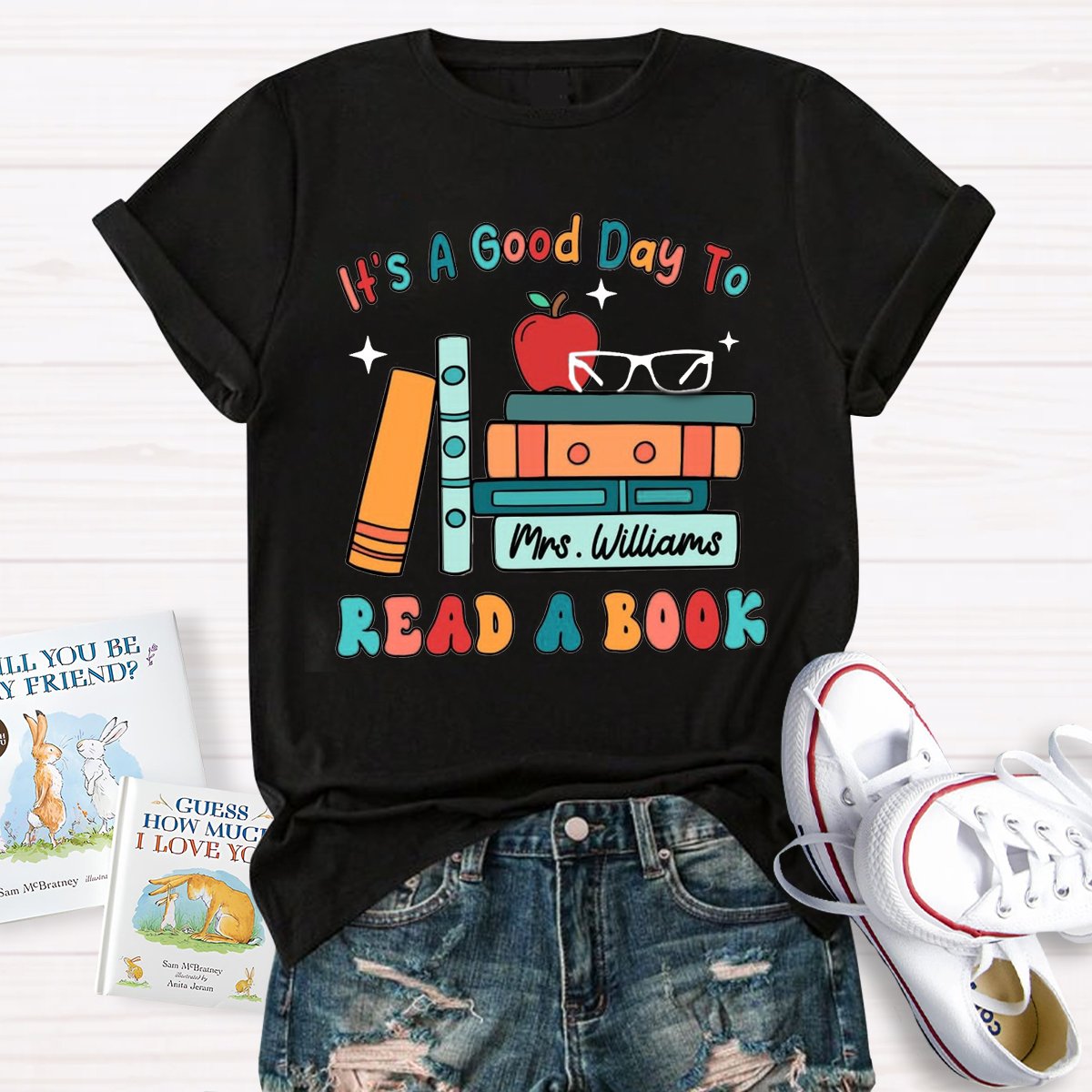 Personalized Name Its a Good Day to Read a Book Shirt