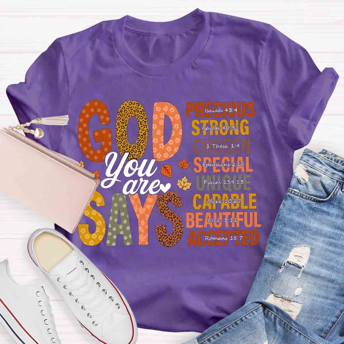 God Says You Are Strong Fall Shirt