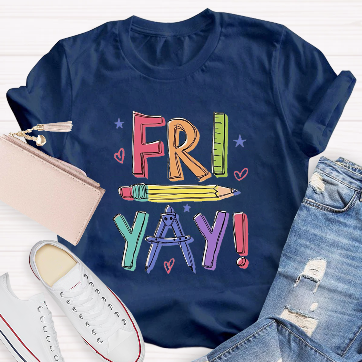 Happy Friyay Bruh Teacher T-Shirt