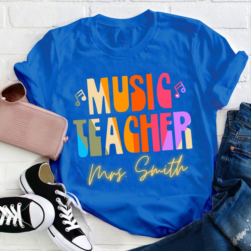 Personalized Music Teacher T-Shirt