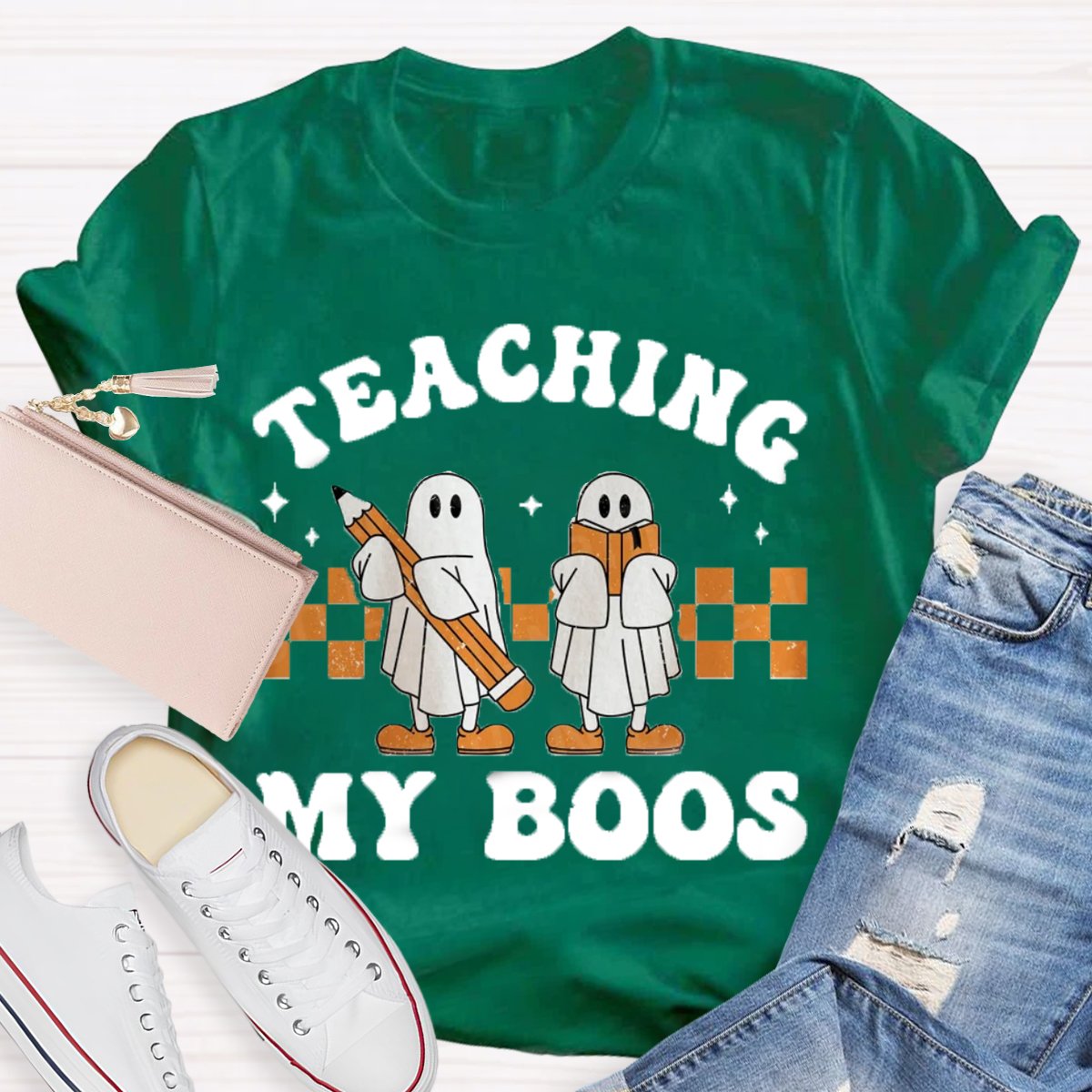 Teaching My Boos Halloween Teacher Funny Ghosts  Shirt