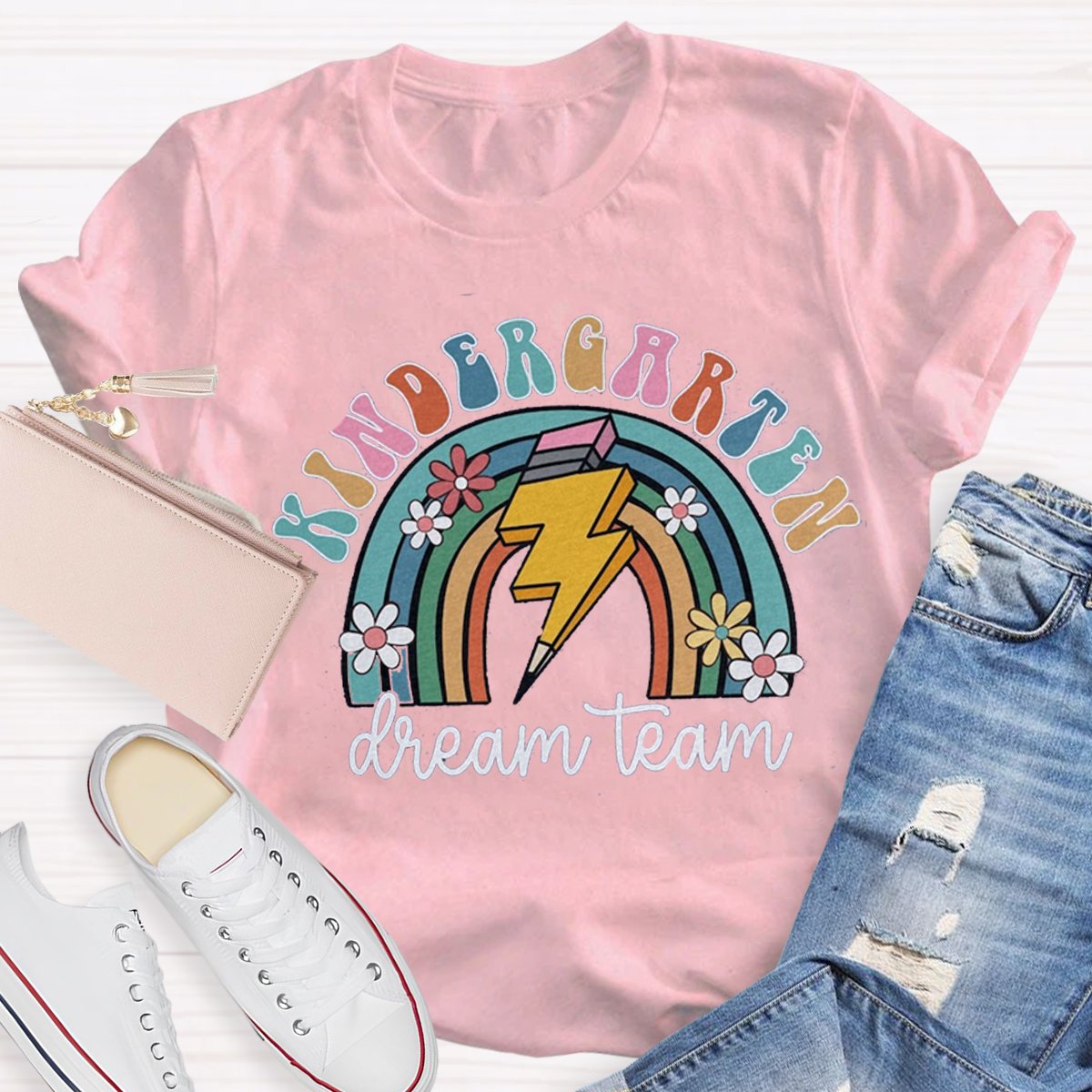 Personalized Kindergarten Dream TeamTeacher Shirt