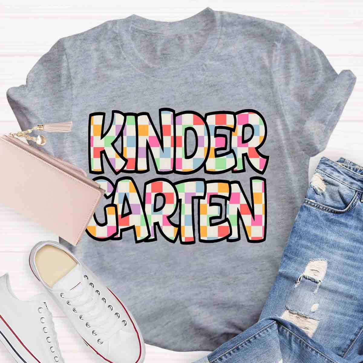 Personalized Grade Colorful Color Block T-Shirt