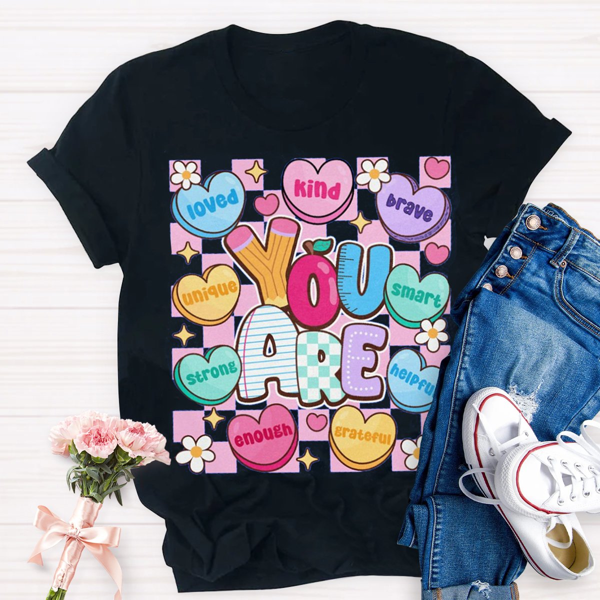 You Are Kind Unique Smart Kindergarten Teacher Shirt