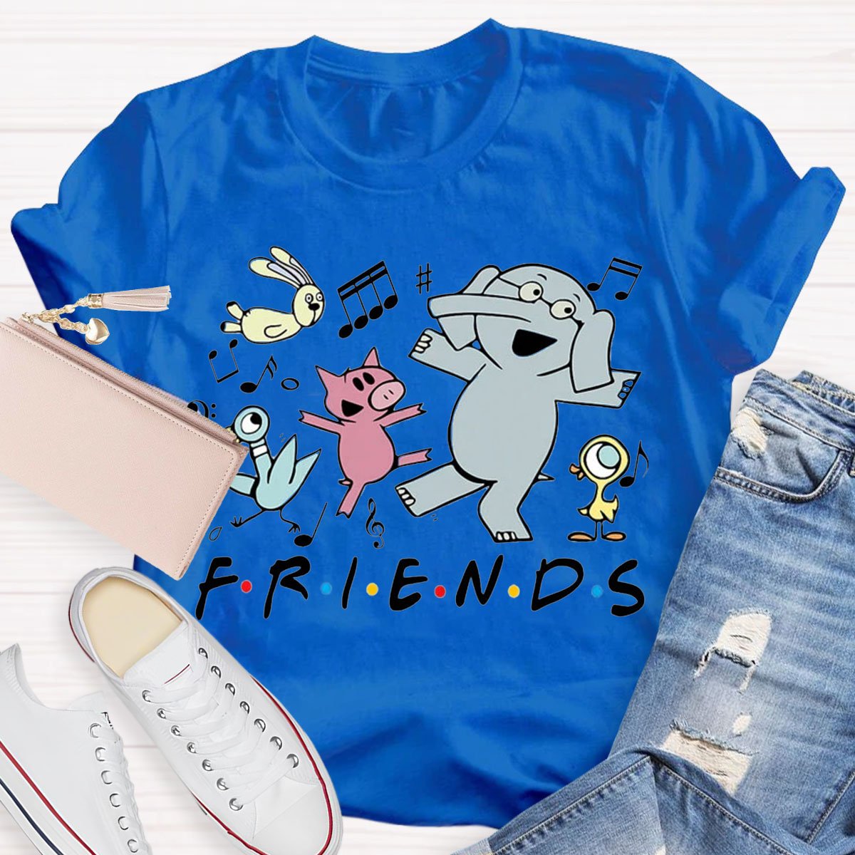 Elephant And Piggie Kindergarten Friends Reading Librarian T-shirt